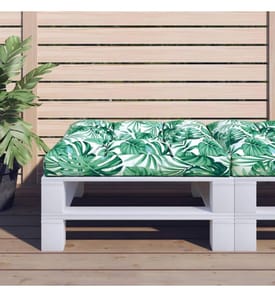 Palettensofa-Kissen Blattmuster 70x70x12 cm