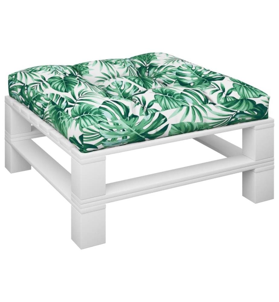Palettensofa-Kissen Blattmuster 70x70x12 cm
