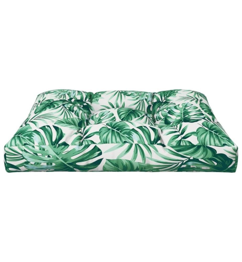 Palettensofa-Kissen Blattmuster 70x70x12 cm