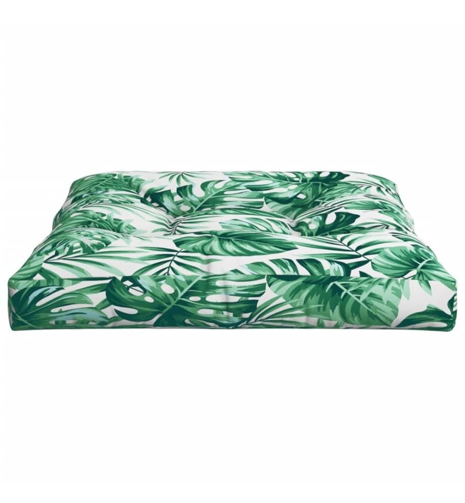 Palettensofa-Kissen Blattmuster 70x70x12 cm