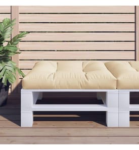 Palettensofa-Kissen Beige 70x70x12 cm