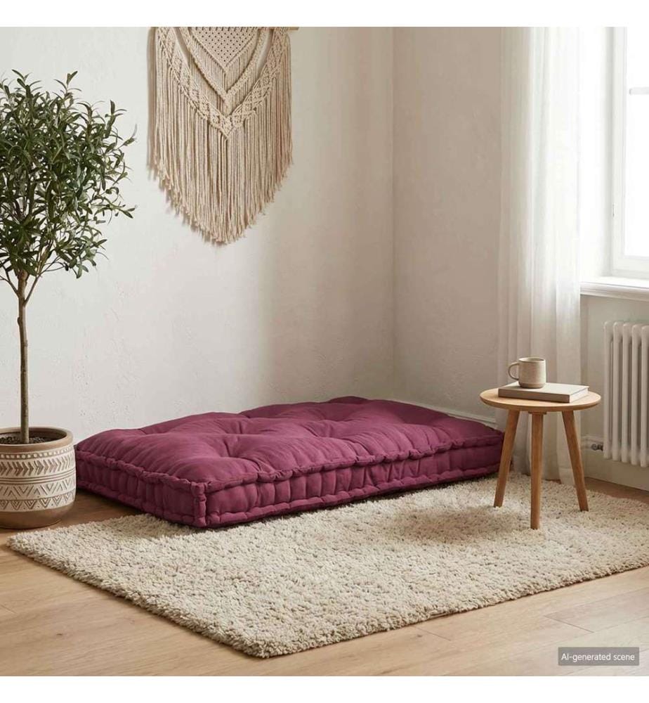 Pallet Sofa Kissen Kastanienbraun 120 x 80 x 12 cm Stoff