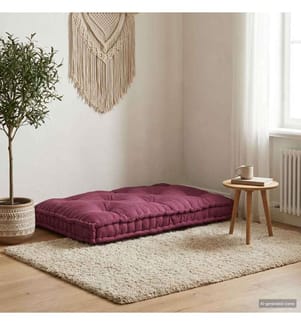 Pallet Sofa Kissen Kastanienbraun 120 x 80 x 12 cm Stoff