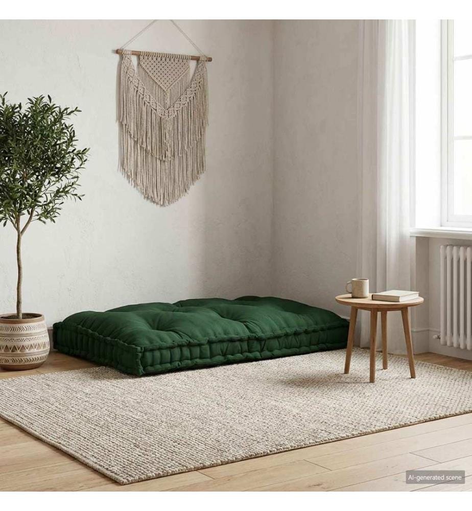 Pallet Sofa Kissen Grün 120 x 80 x 12 cm Stoff