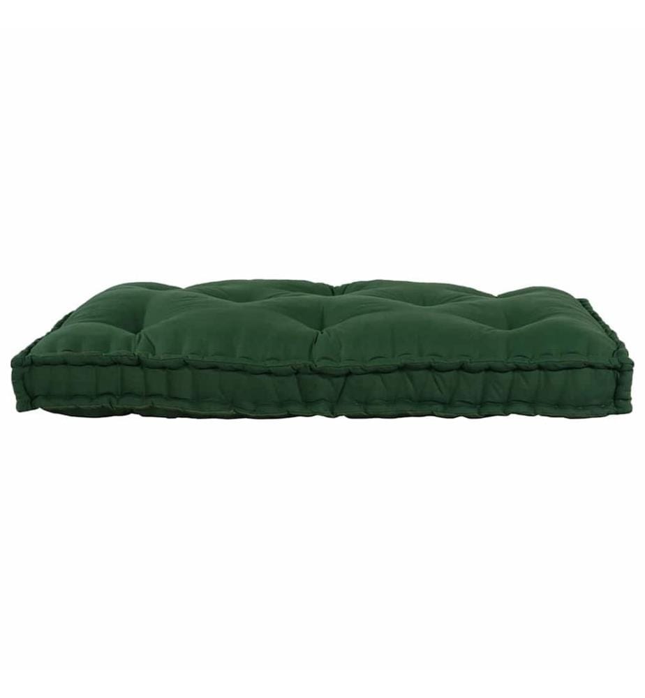 Pallet Sofa Kissen Grün 120 x 80 x 12 cm Stoff
