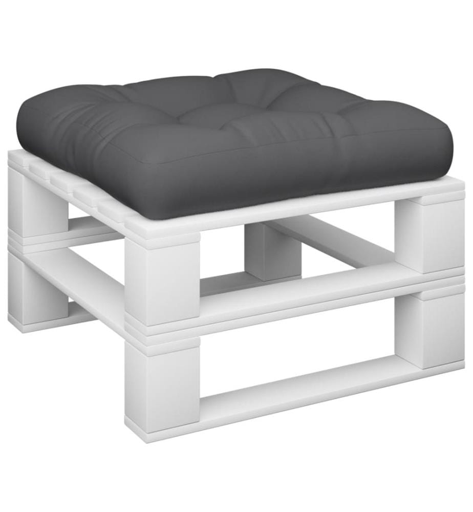 Coussin de palette 50x50x12 cm gris tissu
