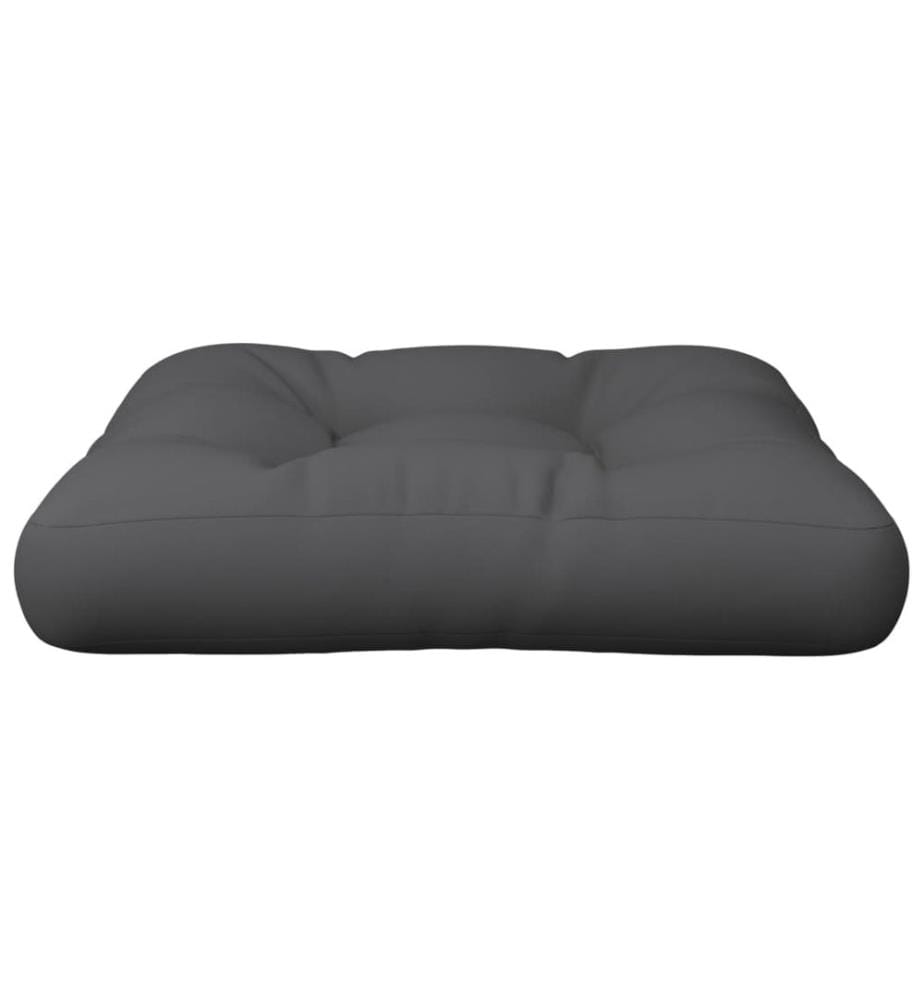 Coussin de palette 50x50x12 cm gris tissu