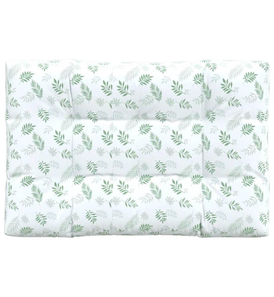 Palettenkissen Blattmuster 120x80x12 cm Stoff