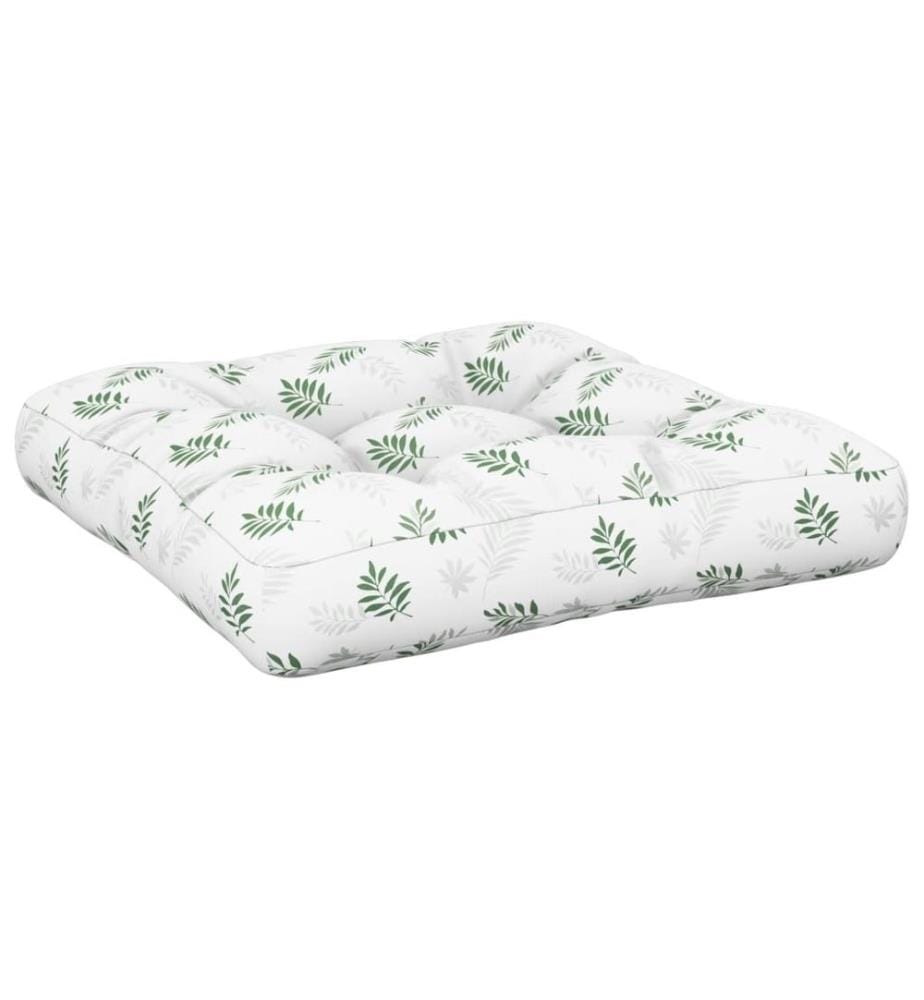 Palettenkissen Blattmuster 60x61,5x10 cm Oxford-Gewebe