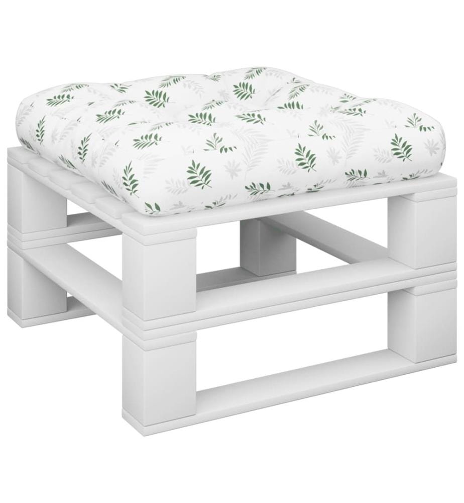 Palettenkissen Blattmuster 60x61,5x10 cm Oxford-Gewebe