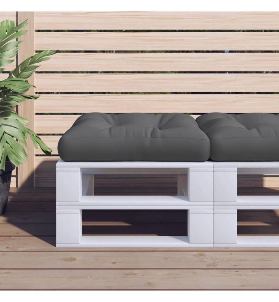 Palettenkissen Anthrazit 50x50x12 cm Stoff