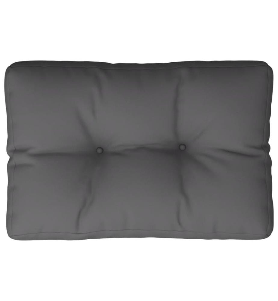Palettenkissen Anthrazit 60x40x12 cm Stoff