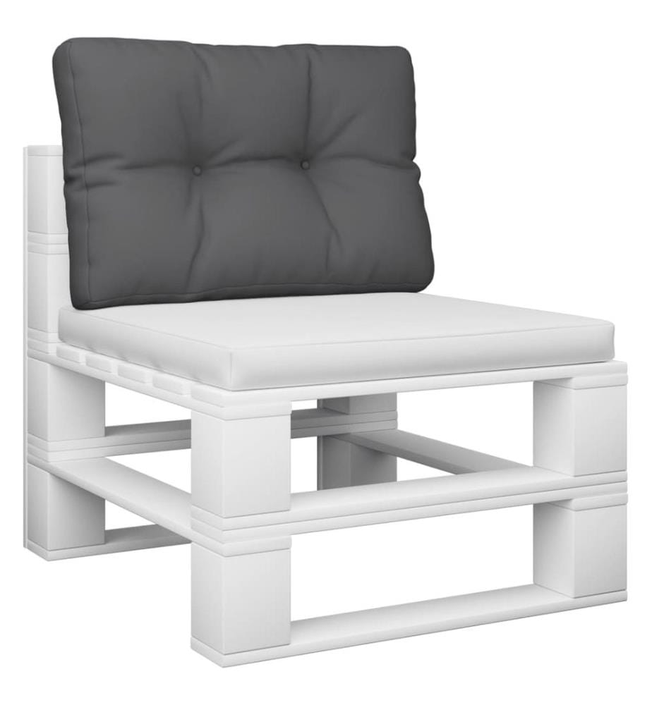 Palettenkissen Anthrazit 60x40x12 cm Stoff
