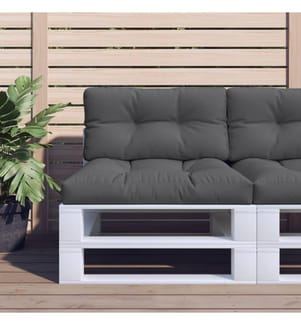 Palettenkissen Anthrazit 80x40x12 cm Stoff