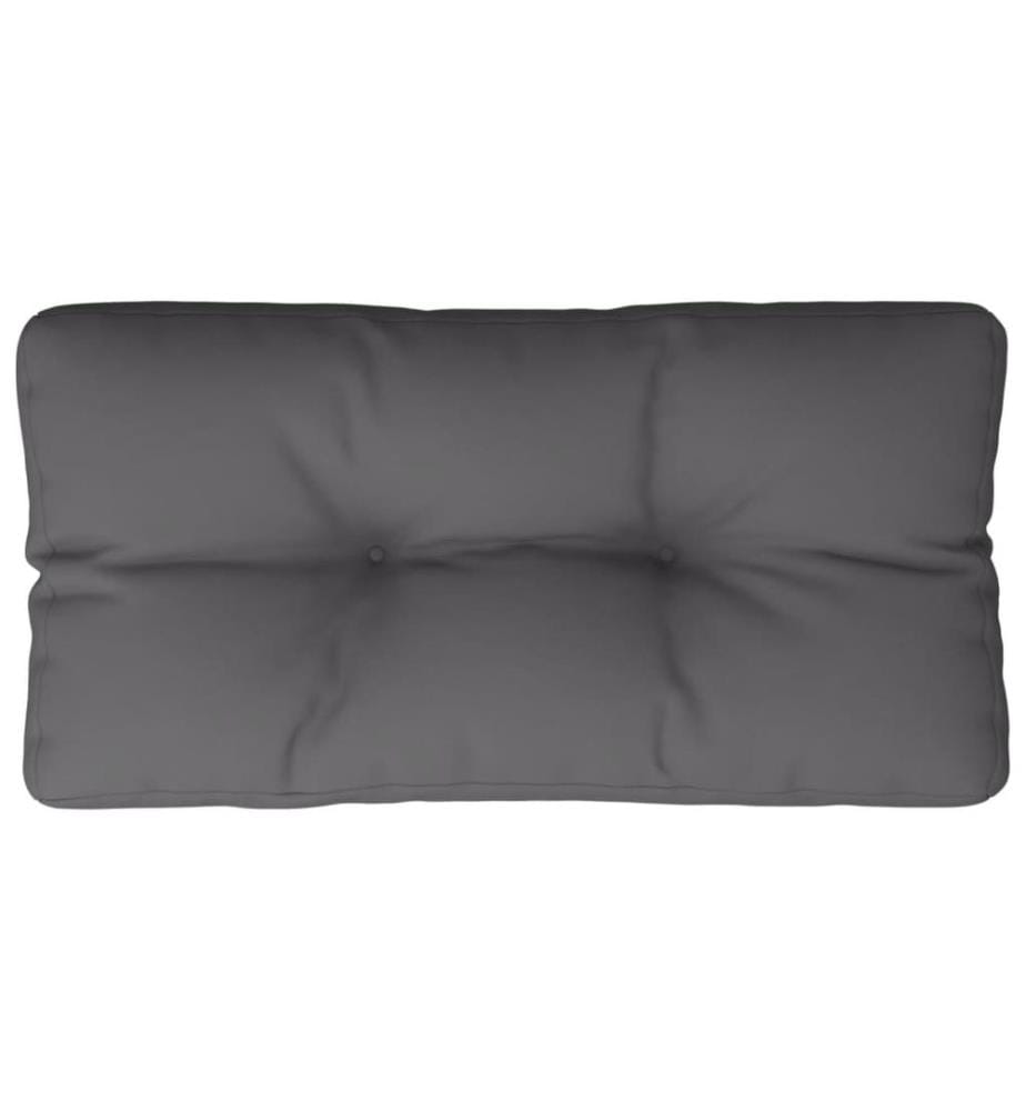 Palettenkissen Anthrazit 80x40x12 cm Stoff