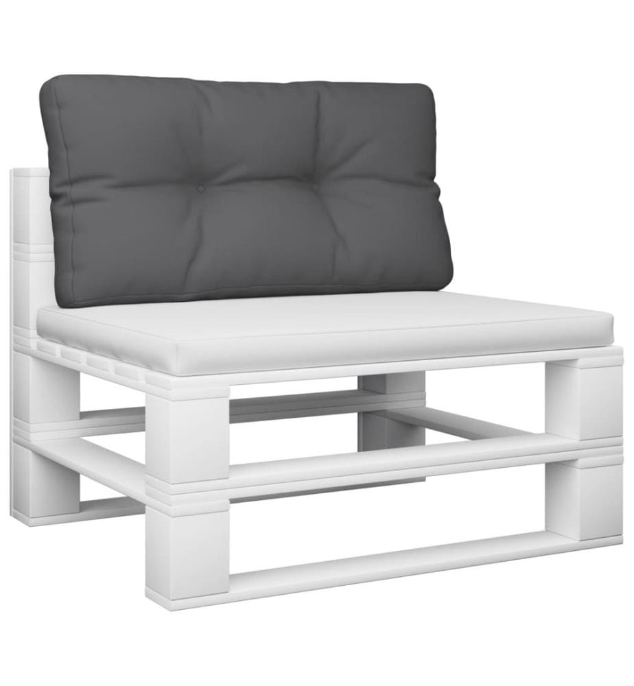 Palettenkissen Anthrazit 80x40x12 cm Stoff