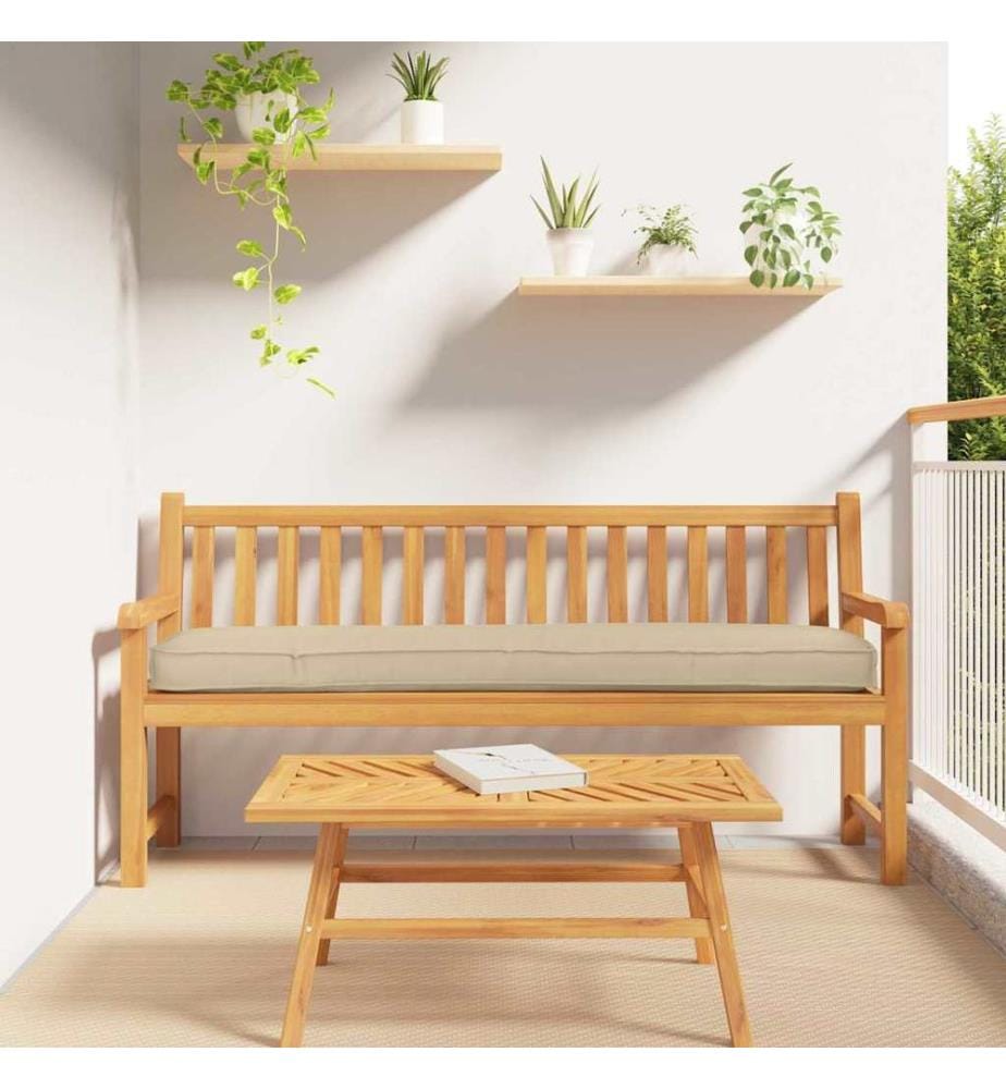 Palettenkissen Beige 180 x 40 x 8 cm Oxford-Stoff