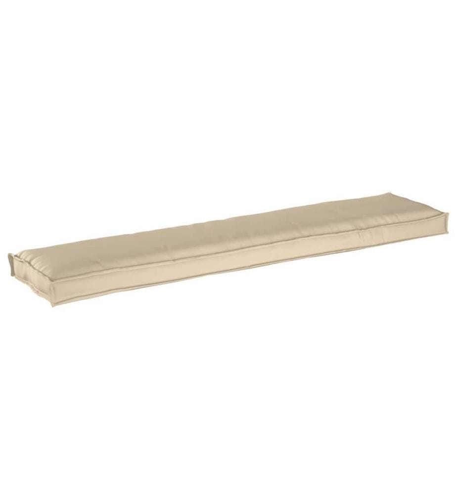 Palettenkissen Beige 180 x 40 x 8 cm Oxford-Stoff