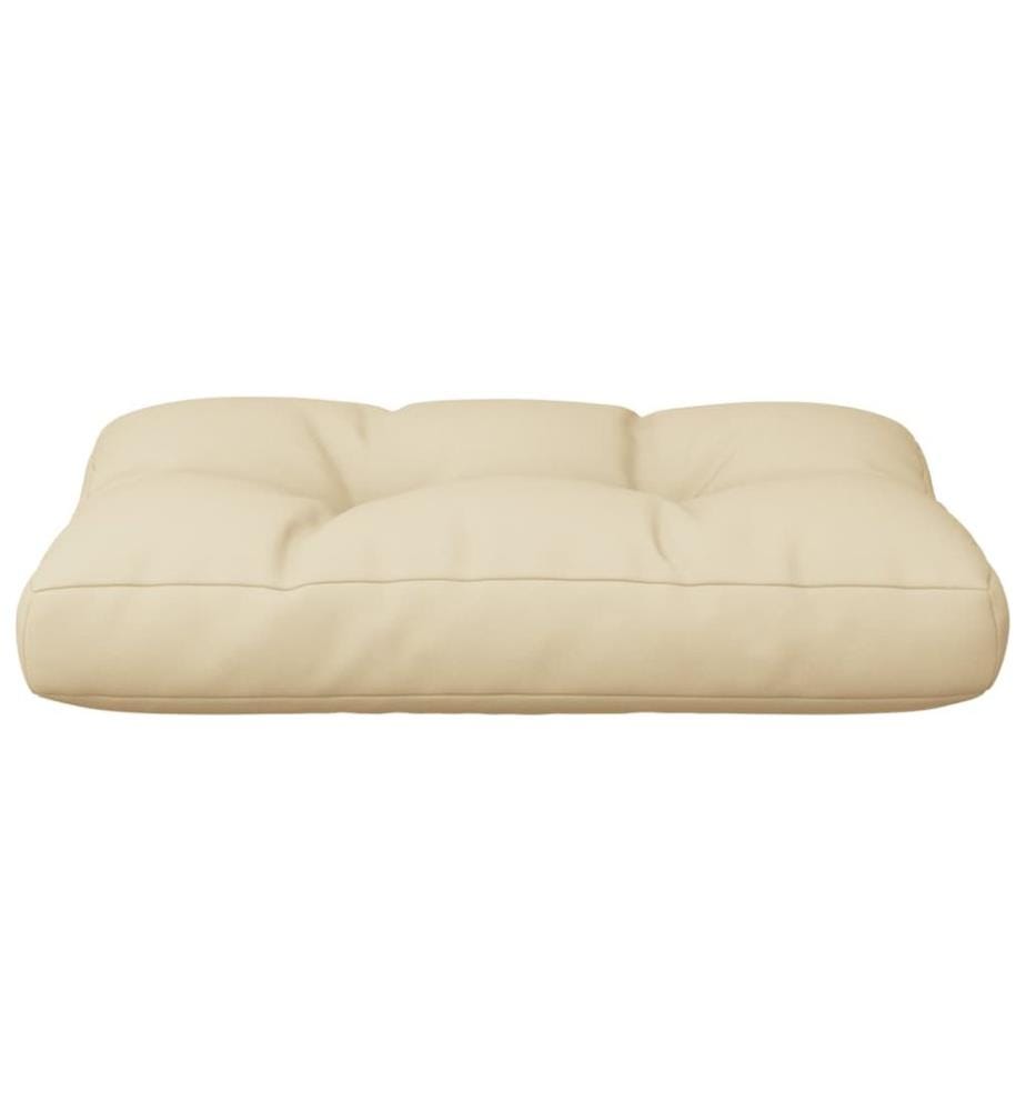 Palettenkissen Beige 50x40x12 cm Stoff