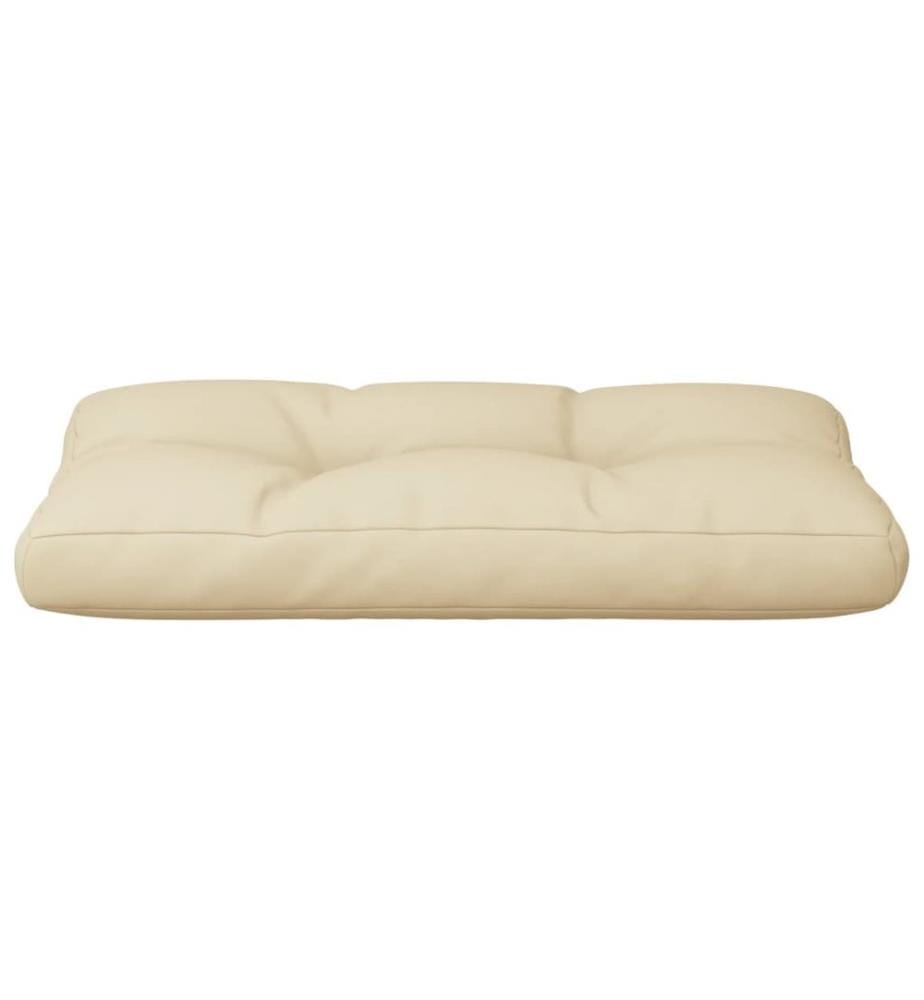 Palettenkissen Beige 70x40x12 cm Stoff