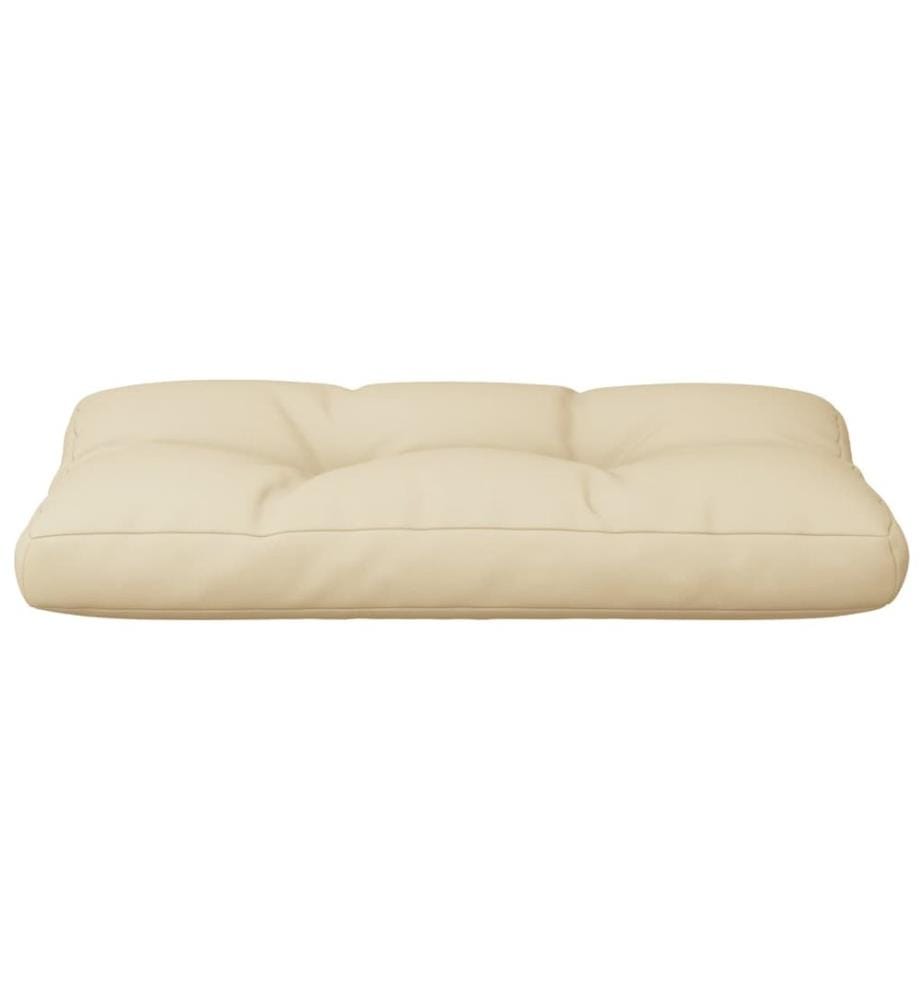 Palettenkissen Beige 80x40x12 cm Stoff