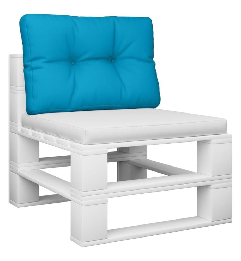 Palettenkissen Blau 60x40x12 cm Stoff