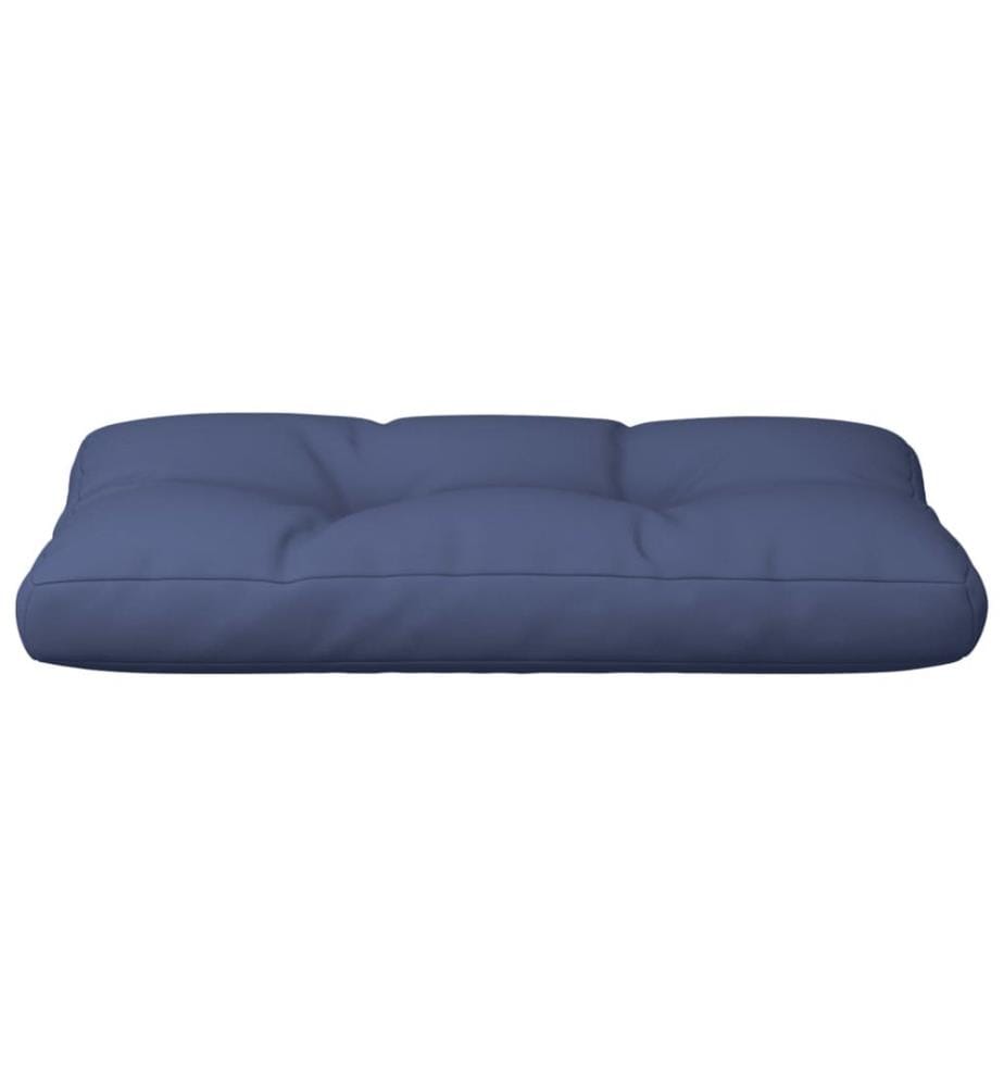 Coussin de palette bleu marine 80x40x12 cm tissu