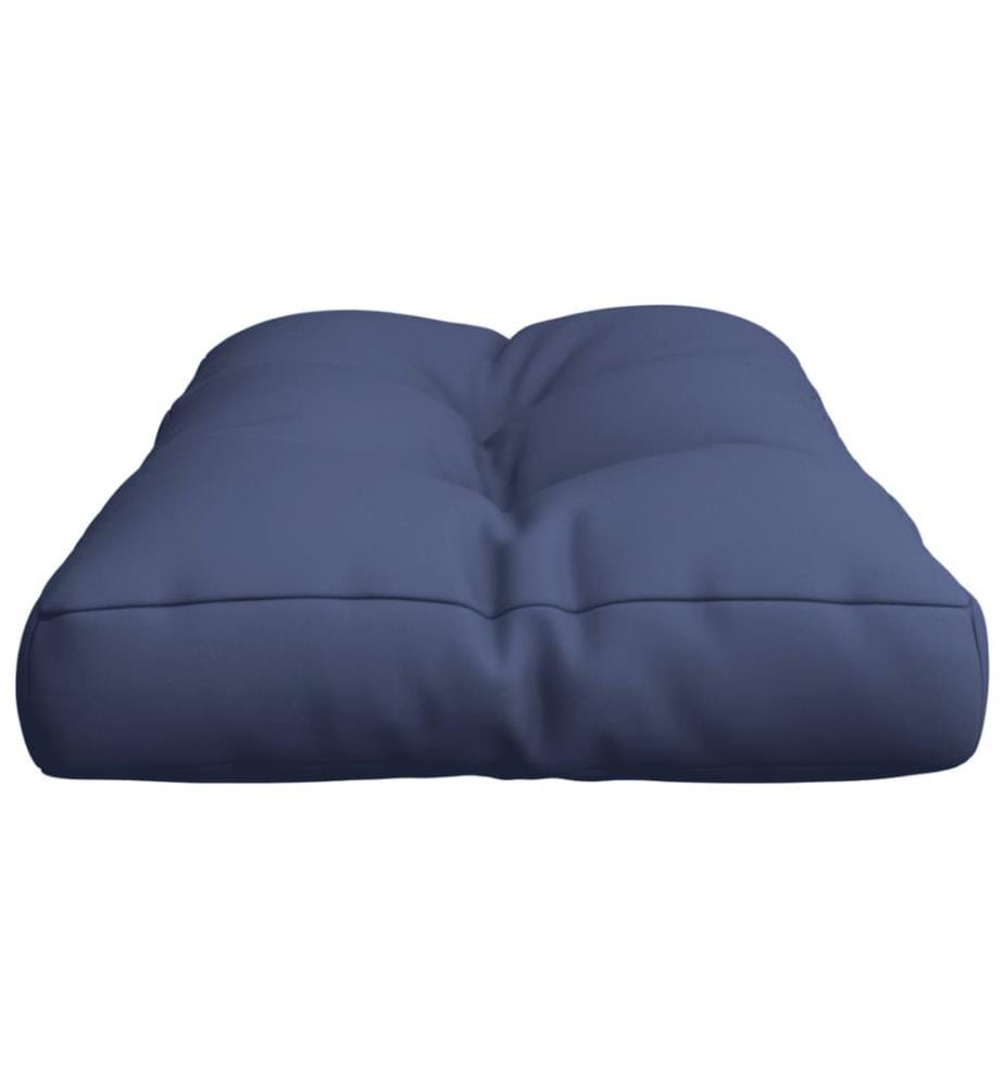 Coussin de palette bleu marine 80x40x12 cm tissu