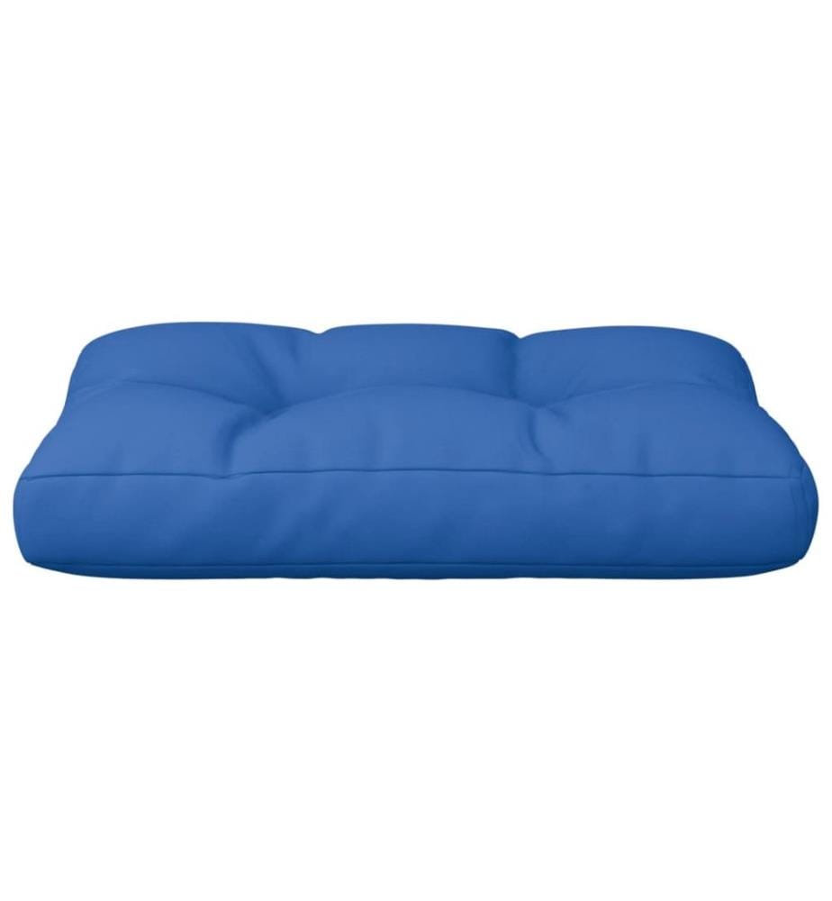 Coussin de palette bleu royal 50x40x12 cm tissu