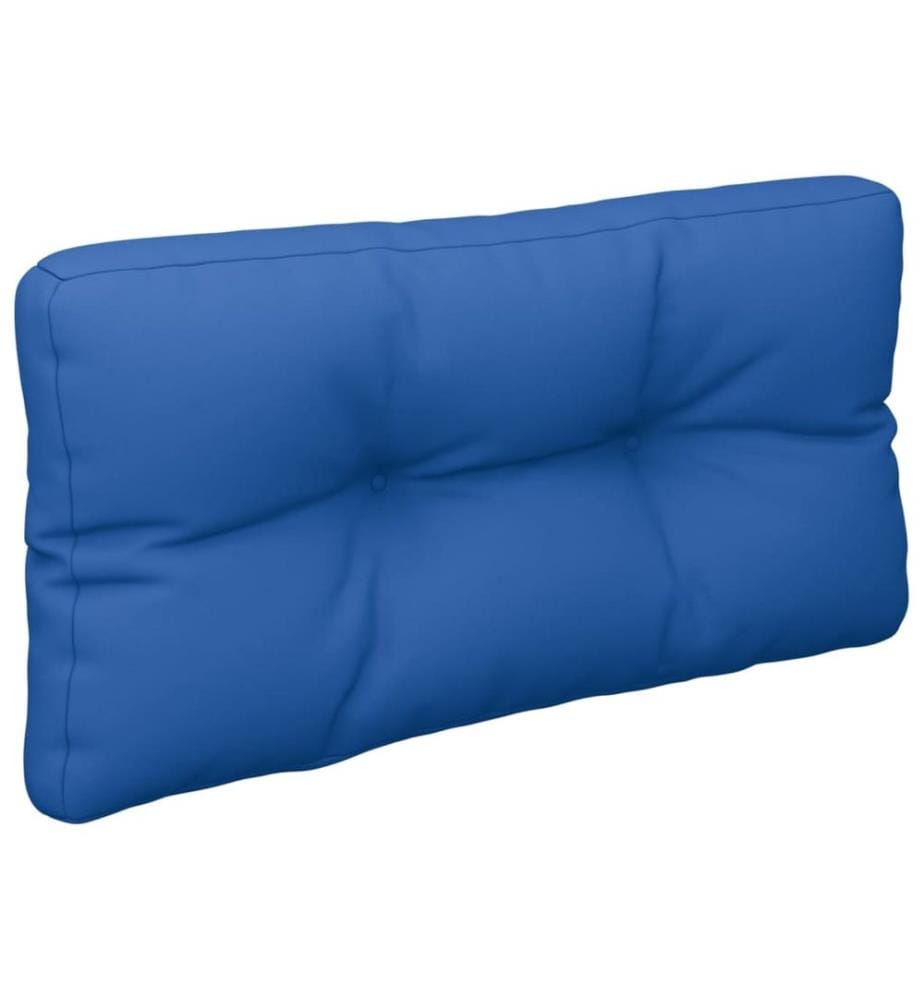 Coussin de palette bleu royal 80x40x12 cm tissu
