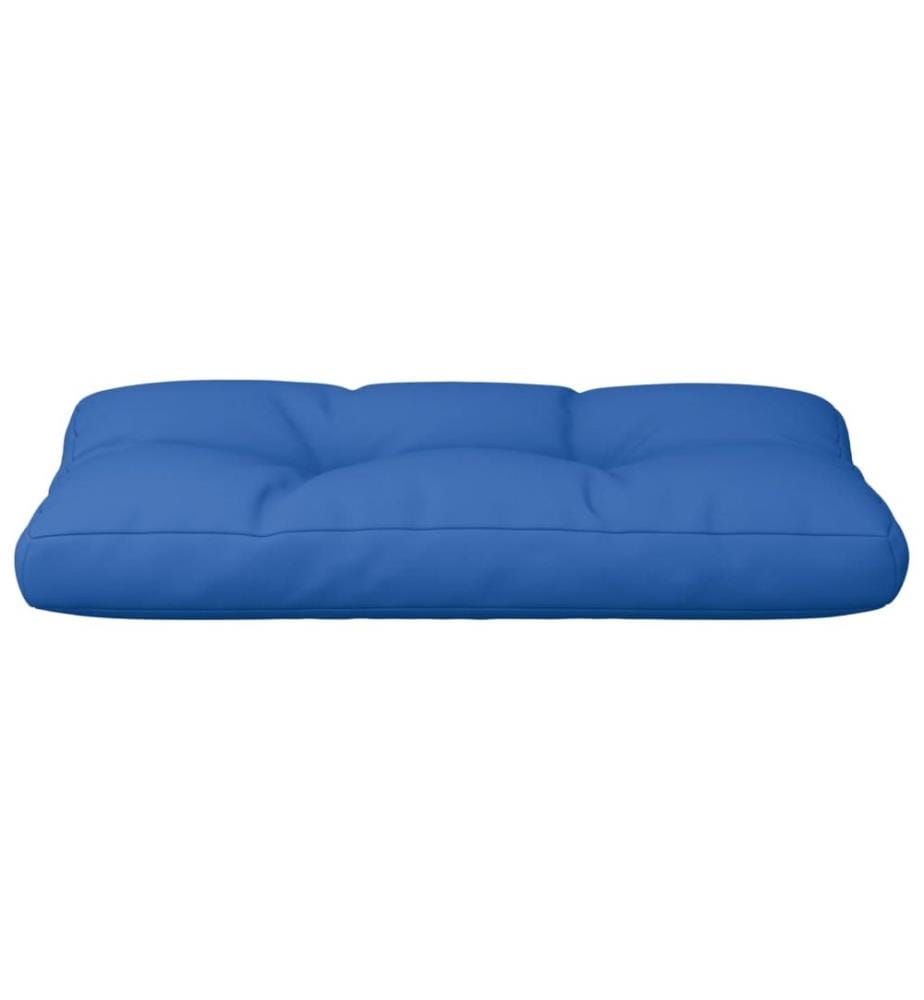 Coussin de palette bleu royal 80x40x12 cm tissu