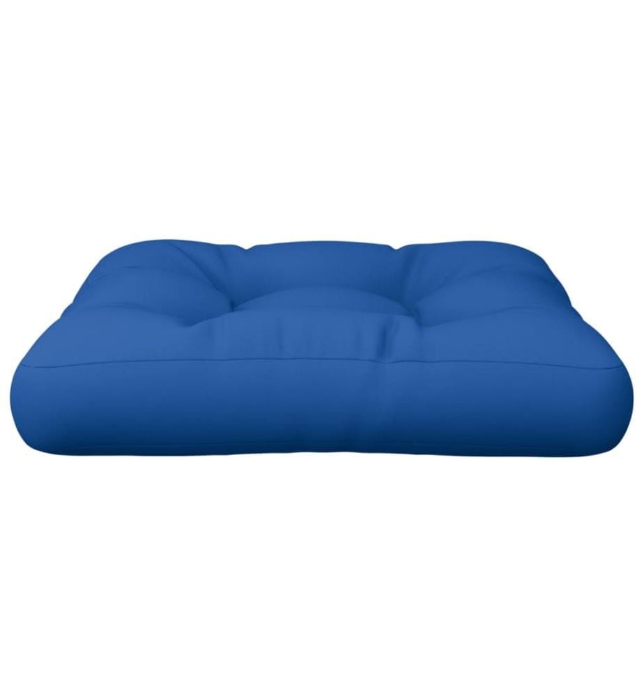 Coussin de palette bleu royal tissu