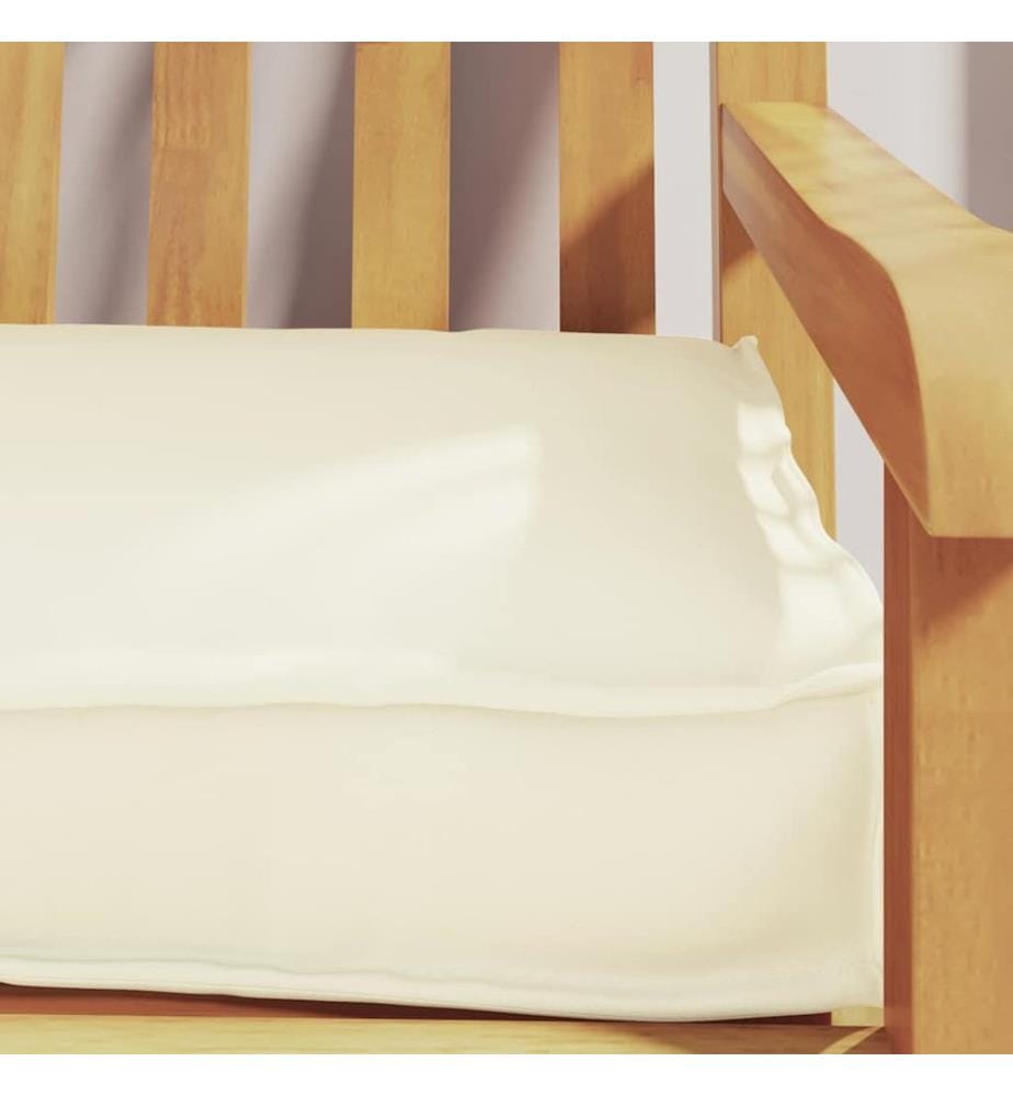 Coussin de palette Crème 180 x 40 x 8 cm Tissu Oxford
