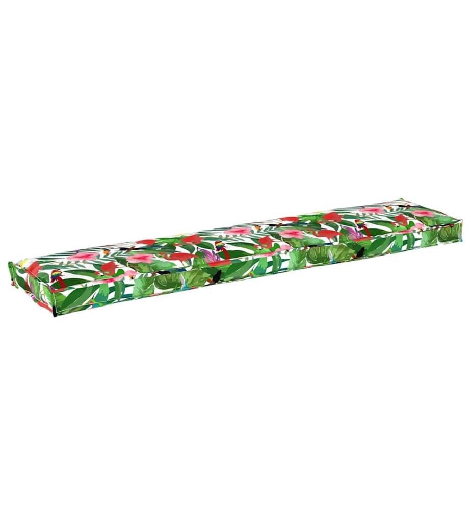 Coussin de palette Floral Jungle tropicale 180 x 40 x 8 cm