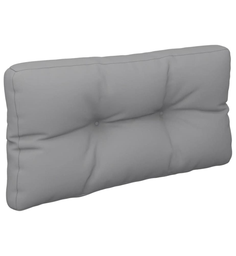 Coussin de palette gris 70x40x12 cm tissu