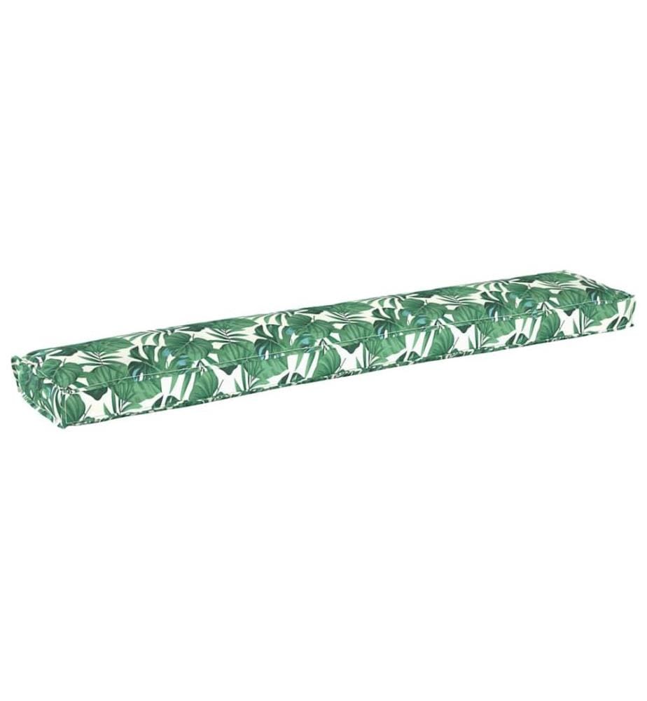 Coussin de palette Motif feuille 200 x 40 x 8 cm Tissu Oxford
