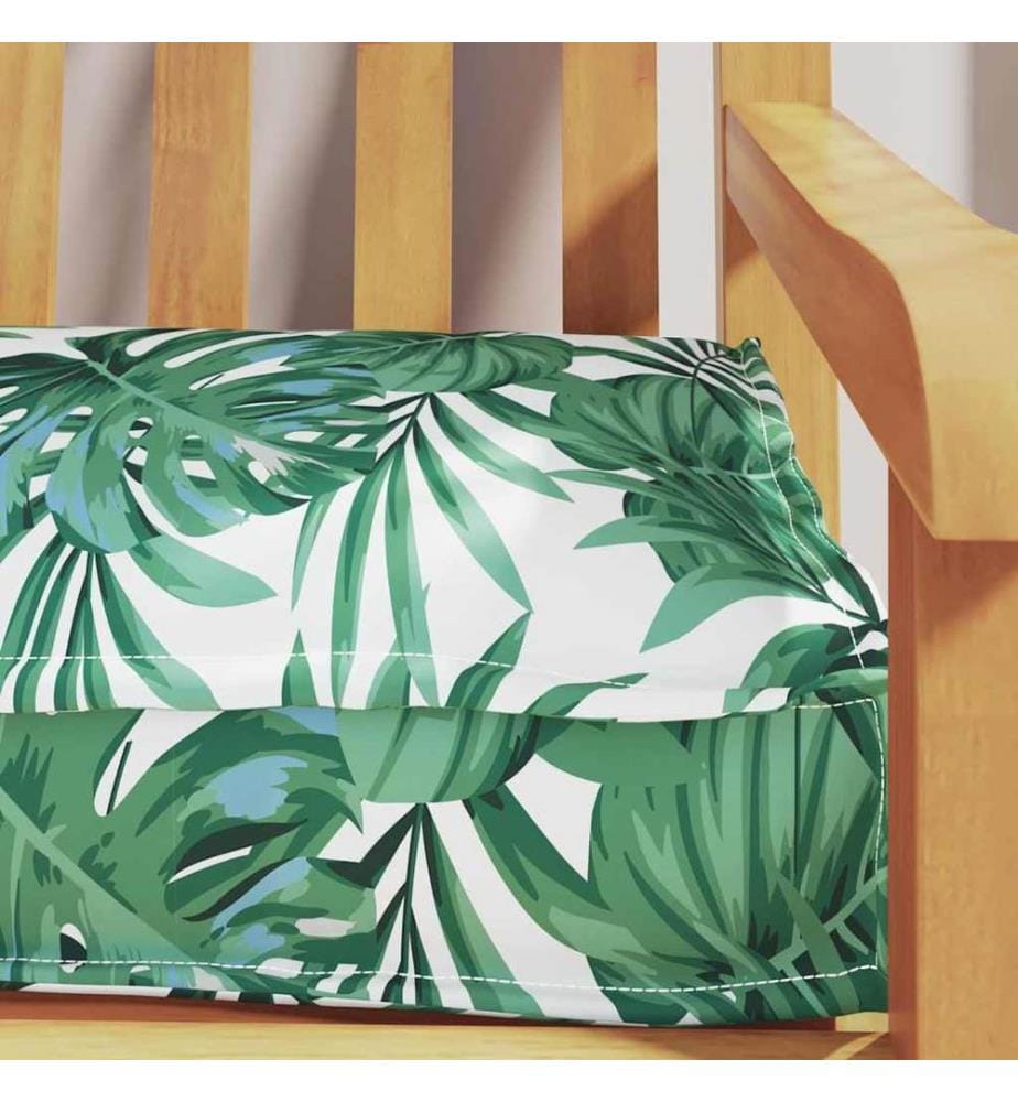 Coussin de palette Motif feuille 200 x 40 x 8 cm Tissu Oxford