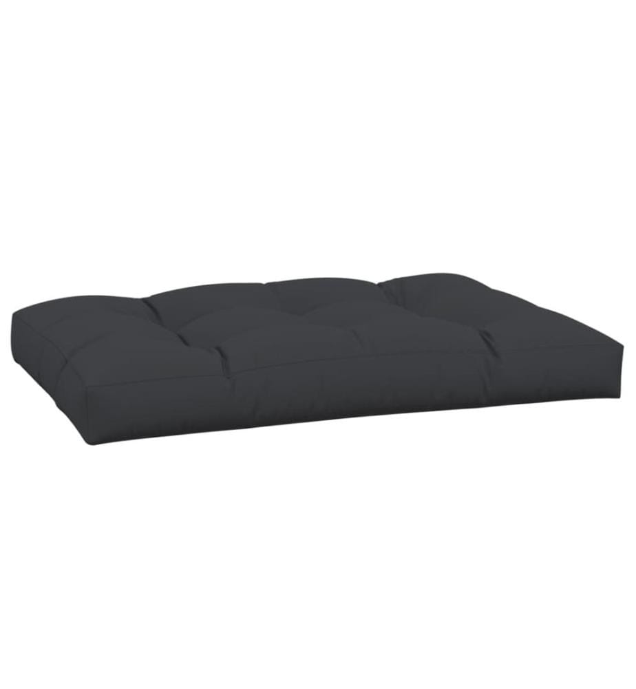 Palettenkissen Schwarz 120x80x12 cm Stoff