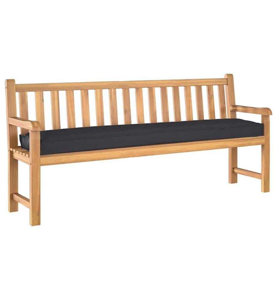Palettenkissen Schwarz 180 x 40 x 8 cm Oxford-Stoff