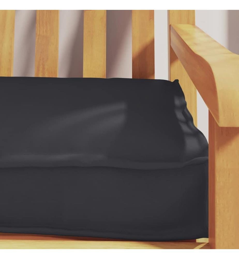 Palettenkissen Schwarz 180 x 40 x 8 cm Oxford-Stoff