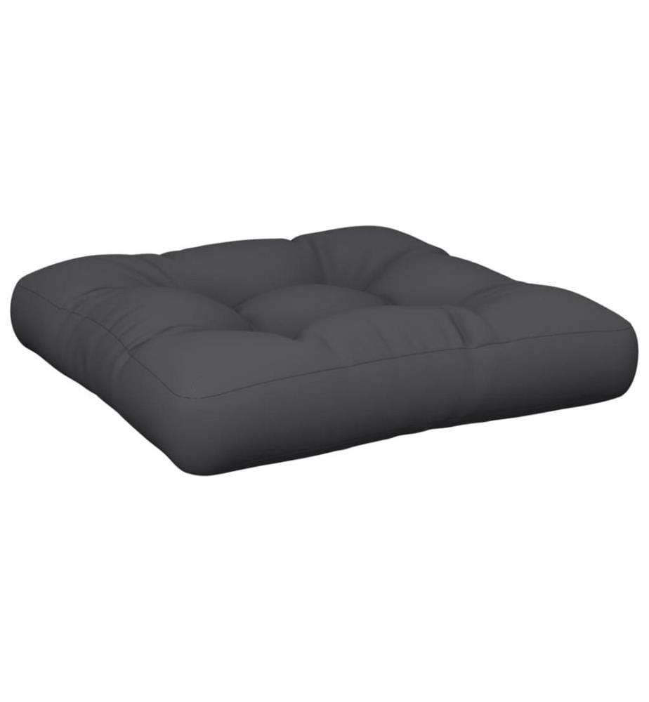 Palettenkissen Schwarz 58x58x10 cm Stoff