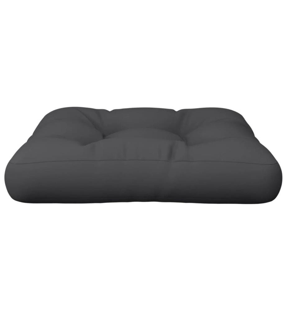 Palettenkissen Schwarz 58x58x10 cm Stoff