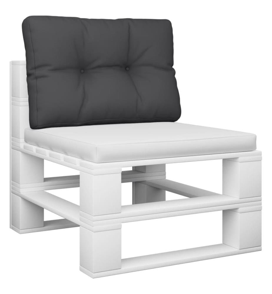 Palettenkissen Schwarz 60x40x12 cm Stoff