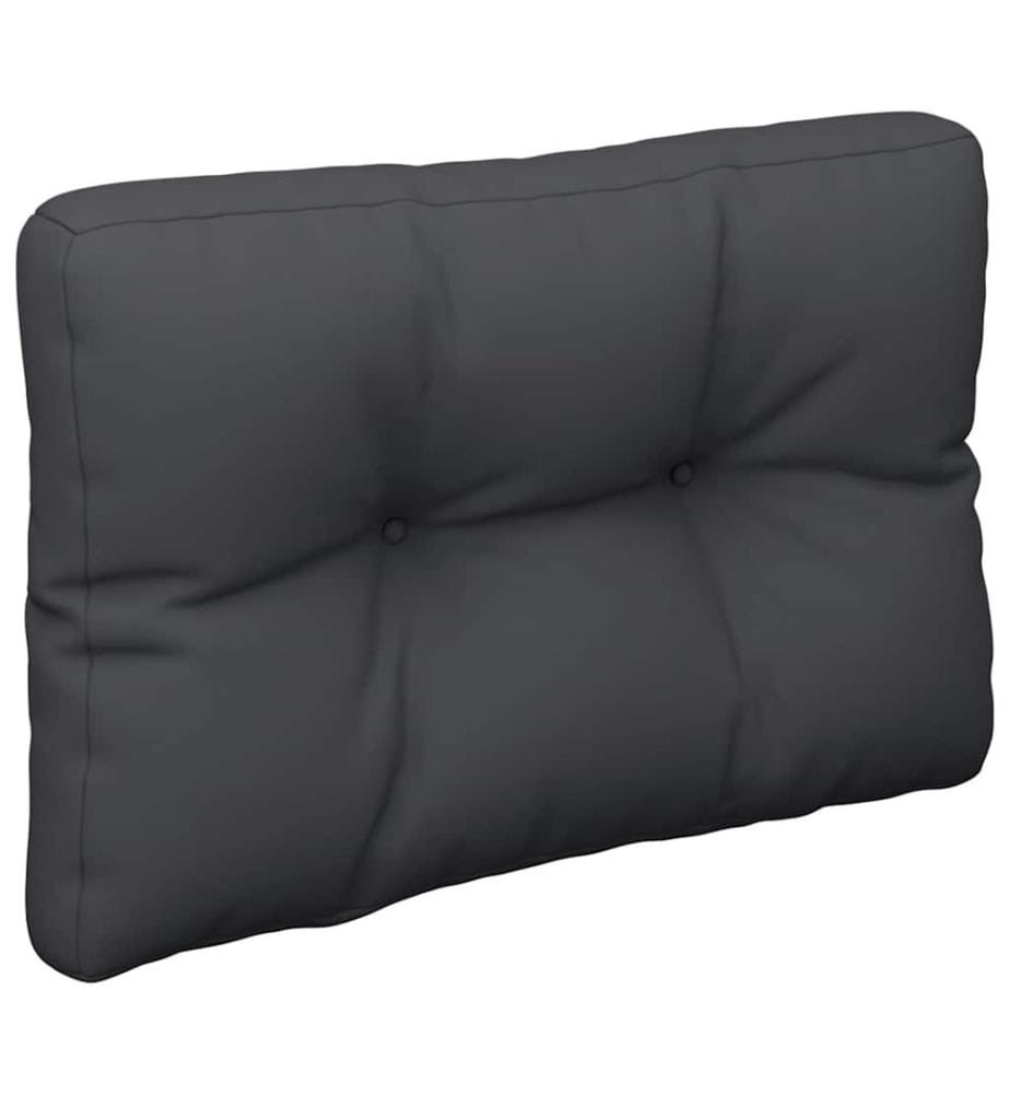 Palettenkissen Schwarz 60x40x12 cm Stoff
