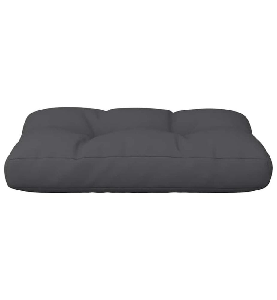 Palettenkissen Schwarz 60x40x12 cm Stoff