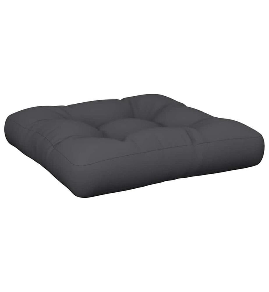 Palettenkissen Schwarz 60x60x12 cm Stoff