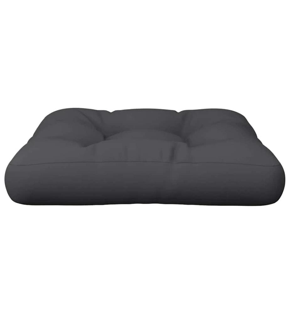 Palettenkissen Schwarz 60x61,5x10 cm Stoff