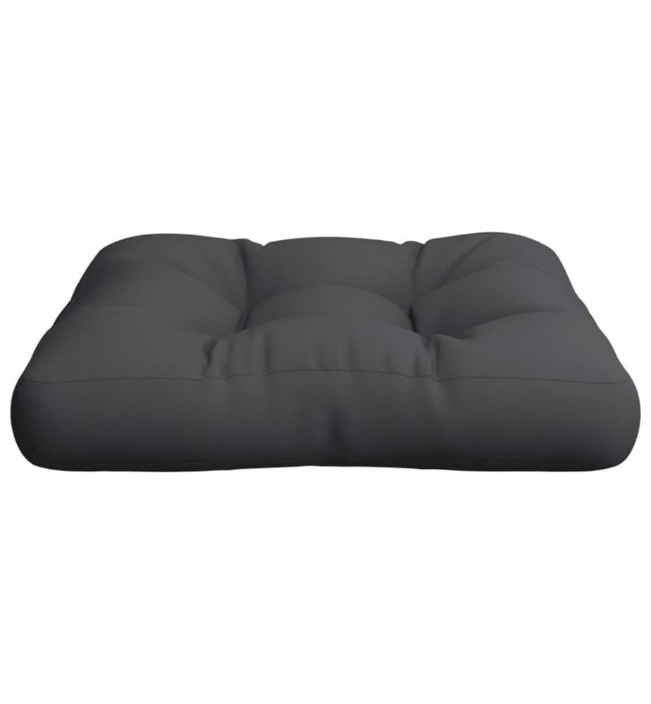 Palettenkissen Schwarz 60x61,5x10 cm Stoff