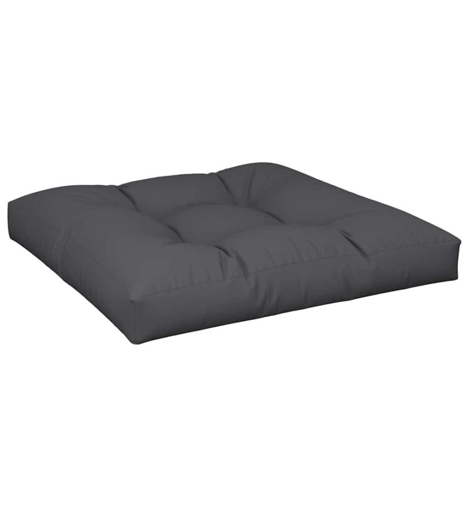 Palettenkissen Schwarz 70x70x12 cm Stoff