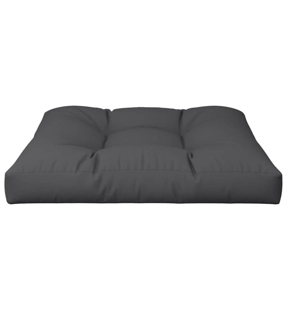 Palettenkissen Schwarz 70x70x12 cm Stoff